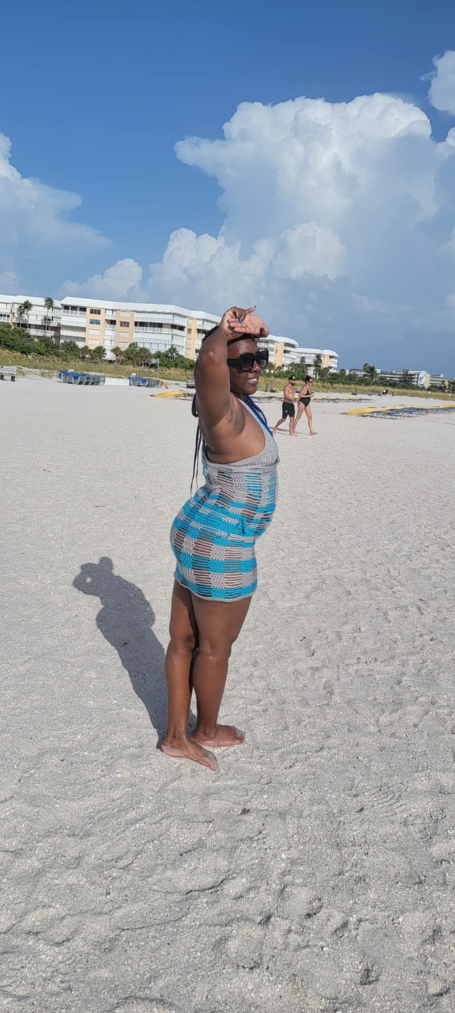 Crochet Cover-Up with Bikini Set - Handmade Beachwear