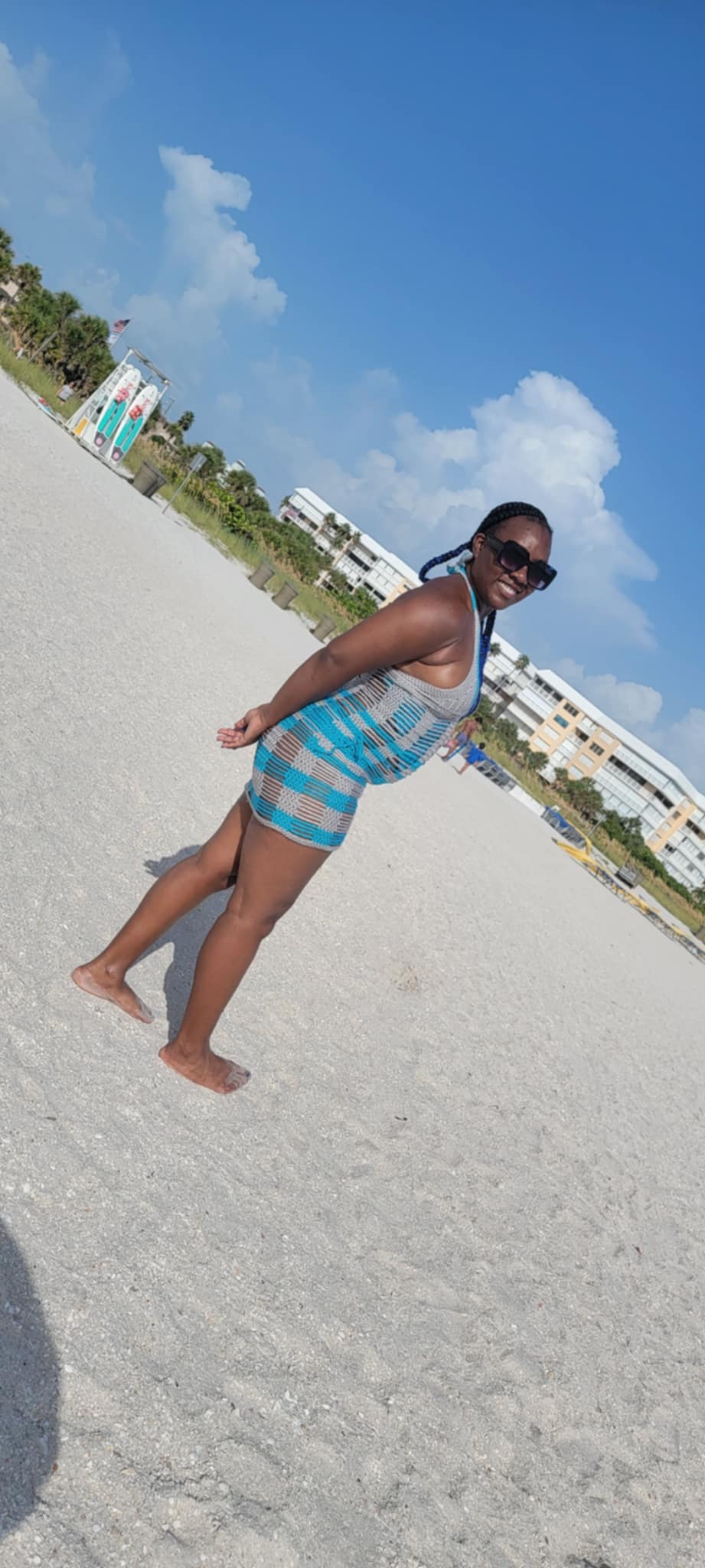 Crochet Cover-Up with Bikini Set - Handmade Beachwear