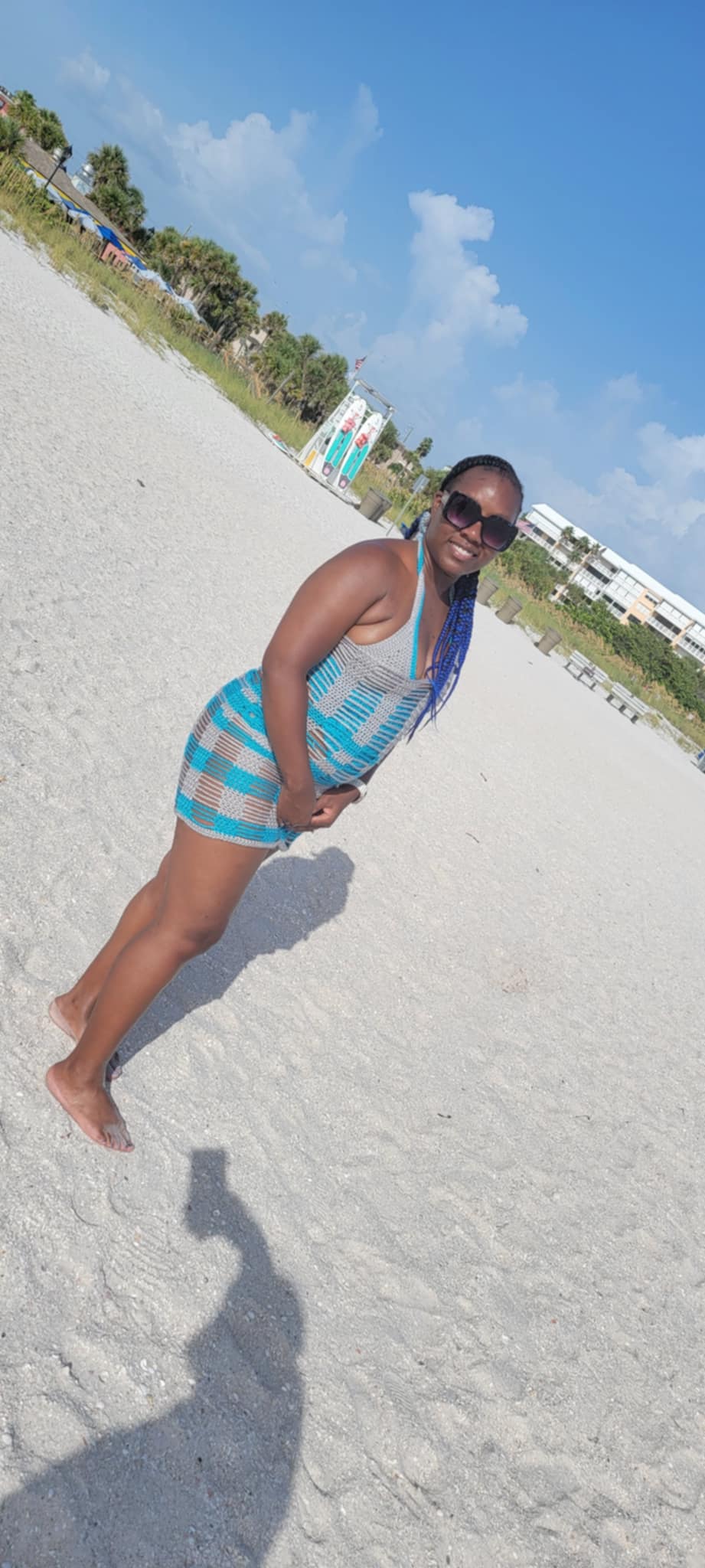 Crochet Cover-Up with Bikini Set - Handmade Beachwear