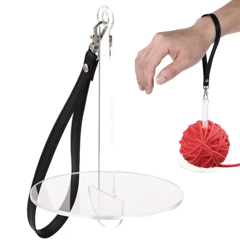 String Dispenser Holder Acrylic Detachable Wrist Yarn Holder Reusable